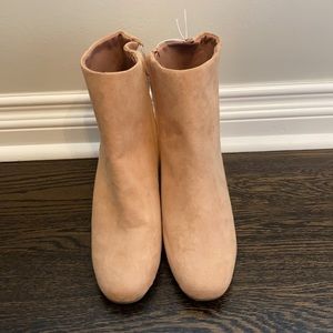 Pink glitter booties